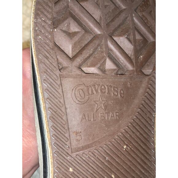 VINTAGE TURQUOISE MADE IN USA CONVERSE ALL STAR CHUCK TAYLOR SNEAKERS - Picture 5 of 5